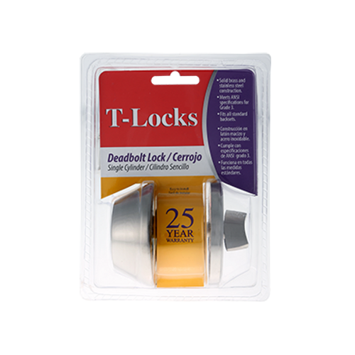 T-LOCK DEADBOLT SENCILLA CON LLAVE L301US32D