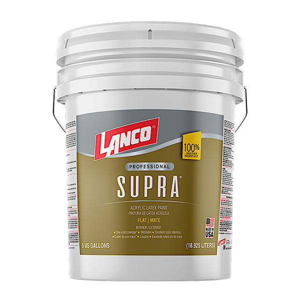 LANCO SUPRA FLAT WHITE PASTEL EN PAILA