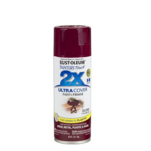 RUST-OLEUM SPRAY PAINT 2X GLOSS CRANBERRY