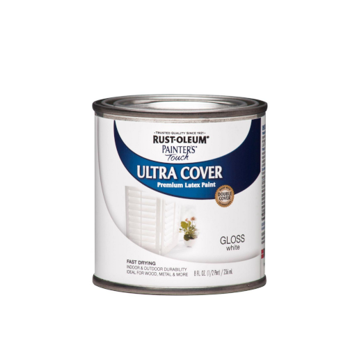 RUST-OLEUM WHITE GLOSS 1/2 PINT