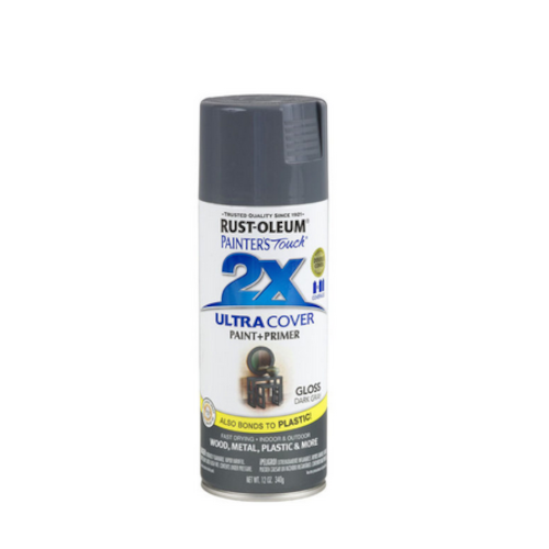 RUST-OLEUM SPRAY 2X GLOSS DARK GRAY