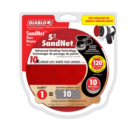 DISC SANDING PAPER 120GRIT 5IN