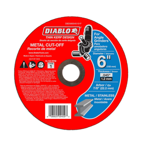 DIABLO DISC METAL THN KERF 6IN