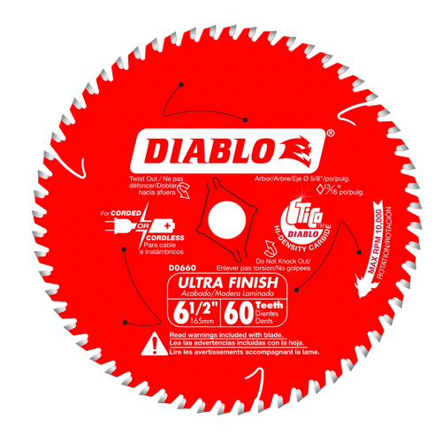 DIABLO BLADE SAW CIRC 6-1/2X60T