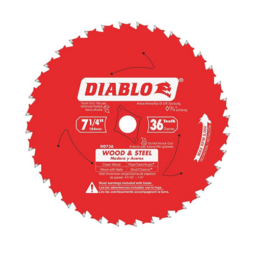 DIABLO BLADE SAW GEN PURP 7-1/4X