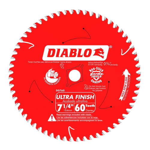 CIRC SAW BLADE FINSH 7-1/4-60T