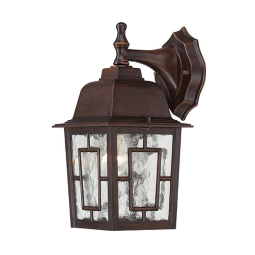 WALL LANTERN / ARM DOWN BROWN