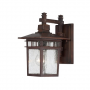 SMALL WALL LANTERN / ARM DOWN BROWN