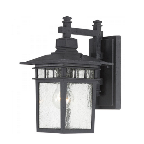 SMALL WALL LANTERN / ARM DOWN BLACK