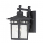 SMALL WALL LANTERN / ARM DOWN BLACK