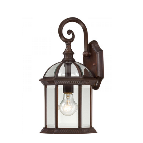 SMALL WALL LANTERN / ARM DOWN BROWN