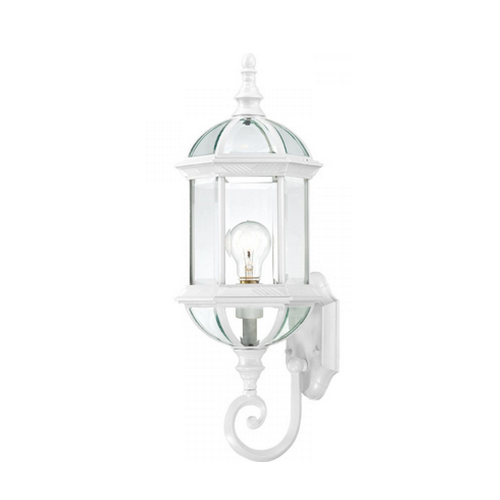 MID-SIDE WALL LANTERN / ARM UP WHITE