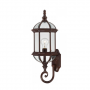 MID - SIZE WALL LANTERN / ARM UP BROWN