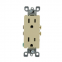 TOMA DOBLE DECORATIVO 15A 125V IVORY