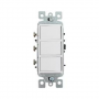 SWITCH TRIPLE DECORATIVO BLANCO