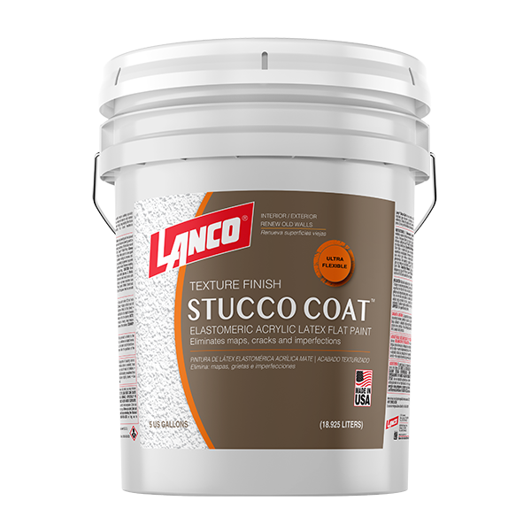 LANCO STUCCO COAT ULTRA ACRYLIC BLANCA EN PAILA