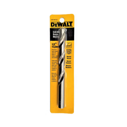 DEWALT BARRENA HSS 1/2"