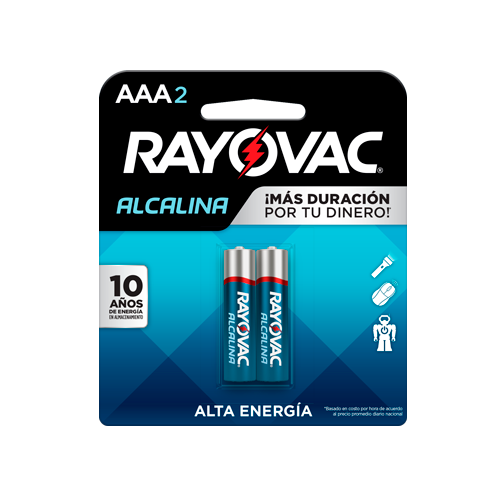 BATERIA RAYOVAC AAA2 ALKALINA