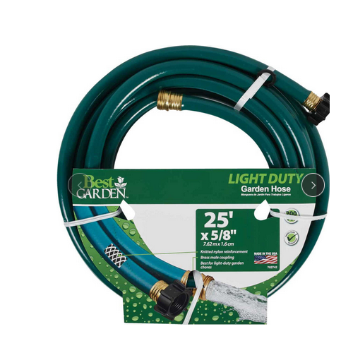 5/8X25 LIGHT DUTY GARDEN HOSE