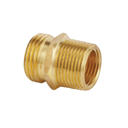 3/4 MNH X 3/4 MNPT & 1/2 FNPT NON-SWIVEL HOSE CONECTOR