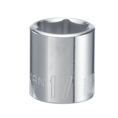 CRAFTSMAN 3/8''  Drive 17mm 6 Point Shallow Socket