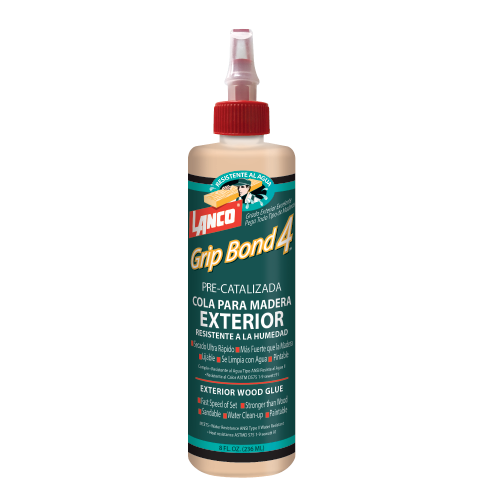 PEGA PARA MADERA LANCO #4 LIGHT BROWN EN 8 OZ