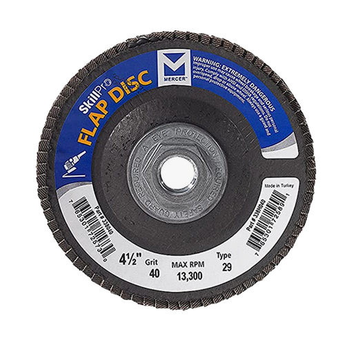 MERCER FLAP DISC 4 1/2"  40 GRIT