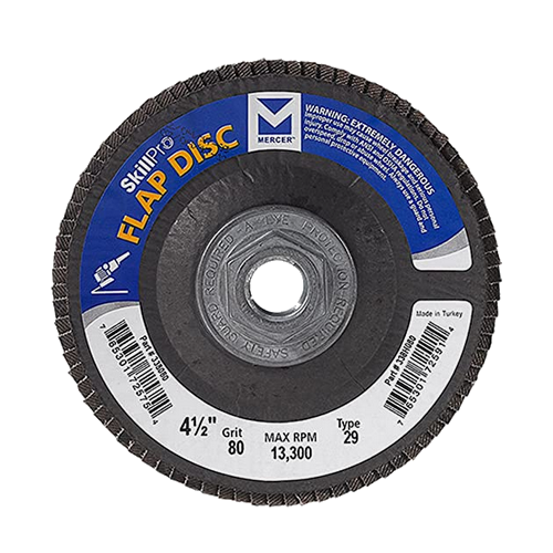 MERCER FLAP DISC 4 1/2"  80 GRIT