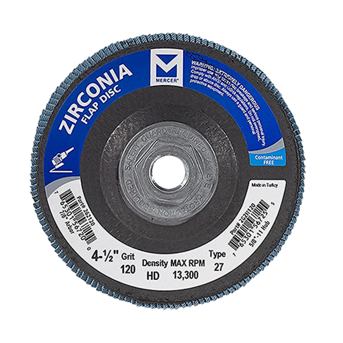 MERCER FLAP DISC 4 1/2" 120 GRIT