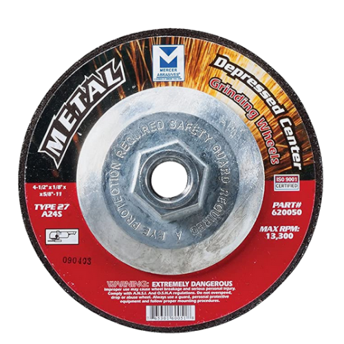 MERCER GRINDER WHEELS 4 1/2"