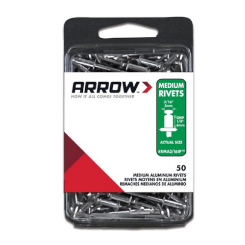 RMA 3/16 IP MEDIUM ALUMINIUM RIVET 3/16