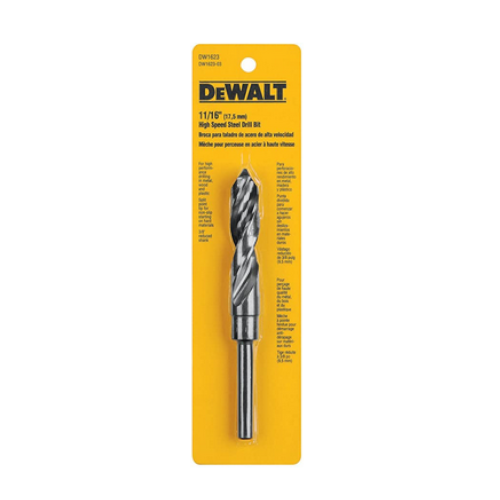 DW1623Shank Reduced Shank Twist DRILL BIT 11/16 IN