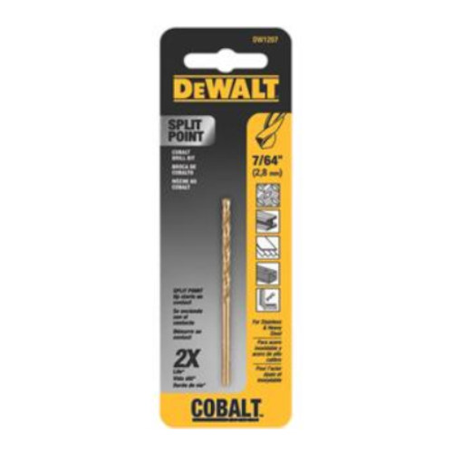 Cobalt Pilot Point Drill Bit 7/64'' DW1207