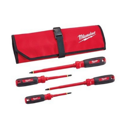 MILWAUKEE INSULATED SCREWDRIVER SET 4PCS