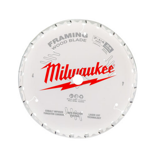 MILWAUKEE  7-1/4" 24 Tooth Framing Circular Saw Blade